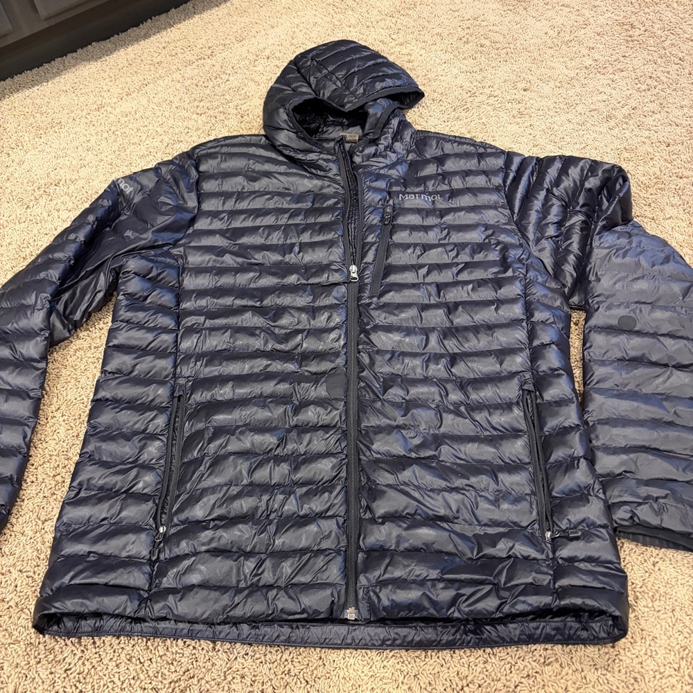 Men’s Marmot Down Puffer Hoodie XXL - Picture 5 of 11